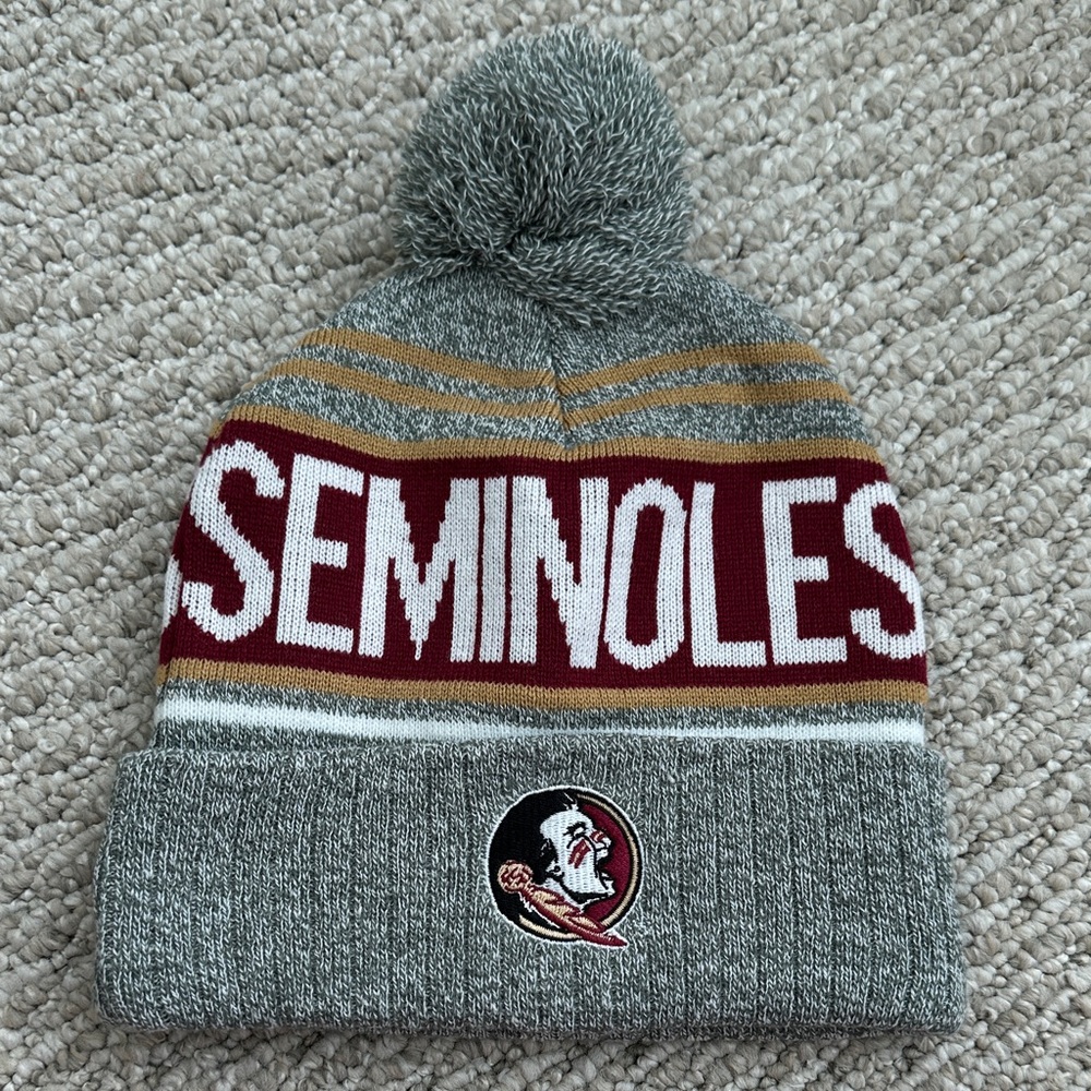 Florida State Seminoles Gray Knit Beanie